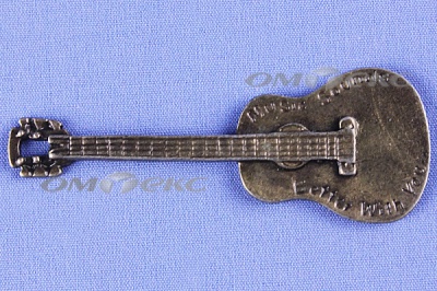 Декоративный элемент для творчества из металла "Гитара"  - купить в Владивостоке. Цена: 19.99 руб.
