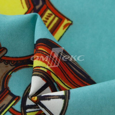 Плательная ткань "Фламенко" 16.2, 80 гр/м2, шир.150 см, принт этнический - купить в Владивостоке. Цена 241.49 руб.