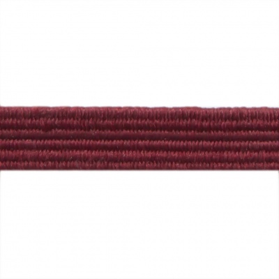 Резиновые нити с текстильным покрытием, шир. 6 мм ( упак.30 м/уп), цв.- 88-бордо - купить в Владивостоке. Цена: 155.22 руб.