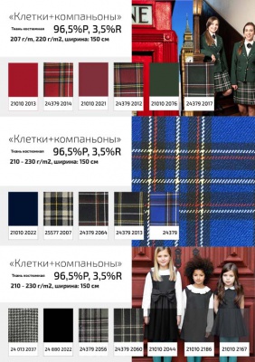 Ткань костюмная 21010 2023, 225 гр/м2, шир.150см, цвет красный - купить в Владивостоке. Цена 390.73 руб.