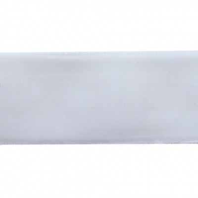 Лента бархатная нейлон, шир.25 мм, (упак. 45,7м), цв.01-белый - купить в Владивостоке. Цена: 981.09 руб.