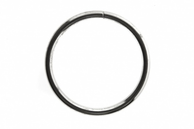 Кольцо металлическое №40 мм, цв.-никель - купить в Владивостоке. Цена: 4.45 руб.