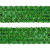 Тесьма с пайетками D4, шир. 35 мм/уп. 25+/-1 м, цвет зелёный - купить в Владивостоке. Цена: 1 308.30 руб.