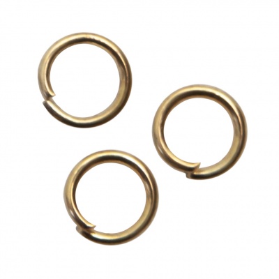 Кольцо  соединительное для бижутерии 5 мм, цв.-золото - купить в Владивостоке. Цена: 0.44 руб.