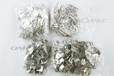 Крючки брючные 4 шипа "Стром" 144 шт. никель - купить в Владивостоке. Цена: 383.97 руб.