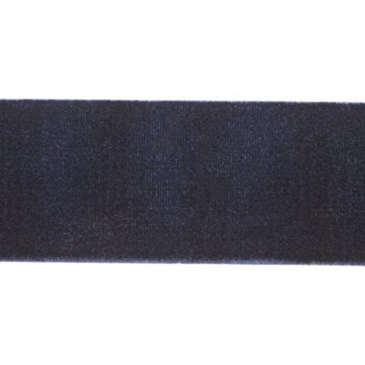 Лента бархатная нейлон, шир.25 мм, (упак. 45,7м), цв.180-т.синий - купить в Владивостоке. Цена: 800.84 руб.
