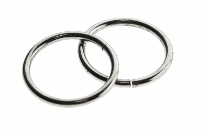 Кольцо металлическое d-15 мм, цв.-никель - купить в Владивостоке. Цена: 2.45 руб.