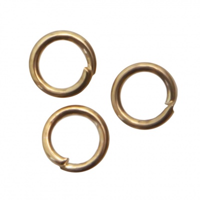 Кольцо  соединительное для бижутерии 4 мм, цв.-золото - купить в Владивостоке. Цена: 0.41 руб.