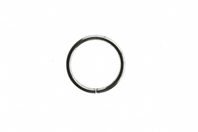 Кольцо металлическое d-15 мм, цв.-никель - купить в Владивостоке. Цена: 2.45 руб.