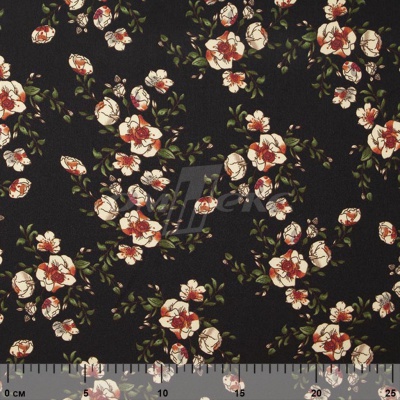 Плательная ткань "Фламенко" 3.1, 80 гр/м2, шир.150 см, принт растительный - купить в Владивостоке. Цена 239.03 руб.