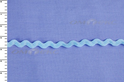 Тесьма плетеная "Вьюнчик"/голубой - купить в Владивостоке. Цена: 37.29 руб.