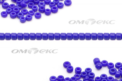 Бисер (ОS) 11/0 ( упак.100 гр) цв.48 - синий - купить в Владивостоке. Цена: 48 руб.
