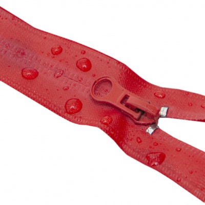 Молния водонепроницаемая PVC Т-7, 90 см, разъемная, цвет (820) красный - купить в Владивостоке. Цена: 61.18 руб.