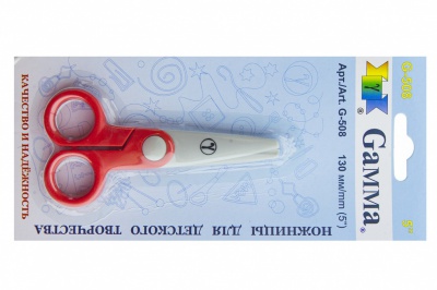 Ножницы G-508 детские 130 мм - купить в Владивостоке. Цена: 118.32 руб.