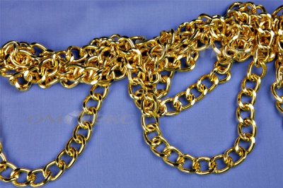Цепь металл декоративная №11 (17*13) золото (10+/-1 м)  - купить в Владивостоке. Цена: 1 341.87 руб.