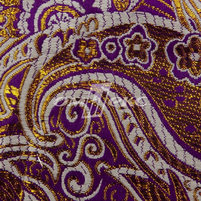 Ткань костюмная жаккард №9, 140 гр/м2, шир.150см, цвет фиолет - купить в Владивостоке. Цена 387.20 руб.