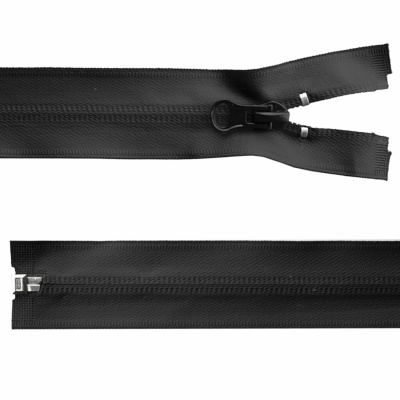 Молния водонепроницаемая PVC Т-7, 100 см, разъемная, цвет чёрный - купить в Владивостоке. Цена: 61.89 руб.