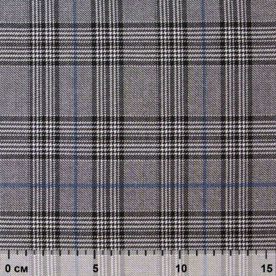 Ткань костюмная "Клер" 80% P, 16% R, 4% S, 200 г/м2, шир.150 см,#3 цв-серый/синий - купить в Владивостоке. Цена 412.02 руб.