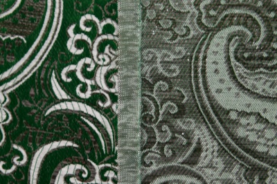 Ткань костюмная жаккард, 135 гр/м2, шир.150см, цвет зелёный№4 - купить в Владивостоке. Цена 441.94 руб.