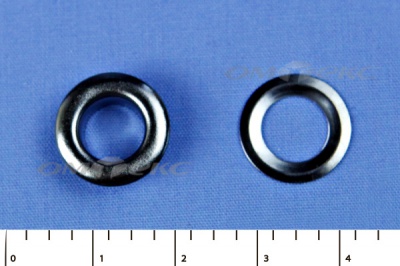 Люверсы металлические, блочка/кольцо, №5 (8 мм) упак.1000 шт- цв.никель - купить в Владивостоке. Цена: 392 руб.