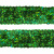Тесьма с пайетками D4, шир. 20 мм/уп. 25+/-1 м, цвет зелёный - купить в Владивостоке. Цена: 778.19 руб.