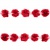 Тесьма плетеная "Рюш", упак. 9,14 м, цвет красный - купить в Владивостоке. Цена: 46.82 руб.