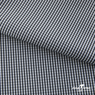 Ткань сорочечная Клетка Виши, 115 г/м2, 58% пэ,42% хл, шир.150 см, цв.6-черный, (арт.111) - купить в Владивостоке. Цена 306.69 руб.