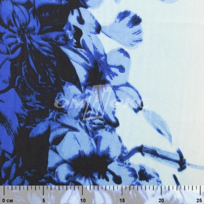 Плательная ткань "Фламенко" 19.1, 80 гр/м2, шир.150 см, принт растительный - купить в Владивостоке. Цена 241.49 руб.