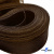 Регилиновая лента, шир.65мм, (уп.25 ярд), цв.- коричневый - купить в Владивостоке. Цена: 499.43 руб.