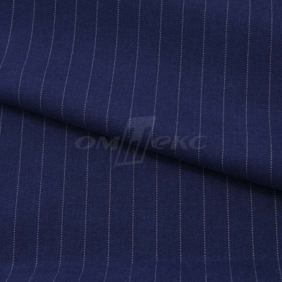 Костюмная ткань "Жаклин", 188 гр/м2, шир. 150 см, цвет тёмно-синий - купить в Владивостоке. Цена 430.84 руб.