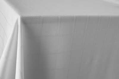 Скатертная ткань 25536/2005, 174 гр/м2, шир.150см, цвет белый - купить в Владивостоке. Цена 269.46 руб.