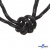 Шнурки #3-10, круглые с наполнителем 130 см, светоотражающие, цв.-чёрный - купить в Владивостоке. Цена: 75.38 руб.