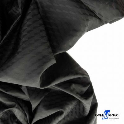 Ткань подкладочная Жаккард PV2416932, 93г/м2, 145 см,черный - купить в Владивостоке. Цена 241.46 руб.