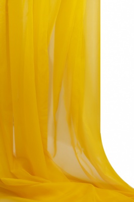 Портьерный капрон 13-0858, 47 гр/м2, шир.300см, цвет 21/жёлтый - купить в Владивостоке. Цена 137.27 руб.