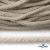 Шнур плетеный d-6 мм круглый, 70% хлопок 30% полиэстер, уп.90+/-1 м, цв.1077-лён - купить в Владивостоке. Цена: 588 руб.