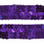Тесьма с пайетками 12, шир. 20 мм/уп. 25+/-1 м, цвет фиолет - купить в Владивостоке. Цена: 778.19 руб.