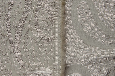 Ткань костюмная жаккард, 135 гр/м2, шир.150см, цвет белый№19 - купить в Владивостоке. Цена 441.94 руб.