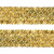 Тесьма с пайетками D16, шир. 35 мм/уп. 25+/-1 м, цвет золото - купить в Владивостоке. Цена: 1 281.60 руб.
