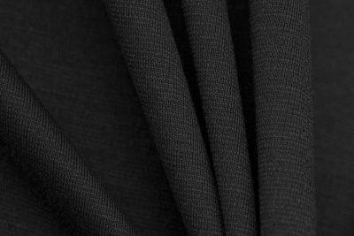 Трикотаж "Grange" BLACK 1# (2,38м/кг), 280 гр/м2, шир.150 см, цвет чёрно-серый - купить в Владивостоке. Цена 870.01 руб.