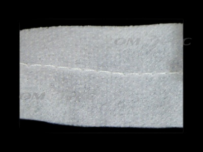 WS7225-прокладочная лента усиленная швом для подгиба 30мм-белая (50м) - купить в Владивостоке. Цена: 16.71 руб.