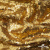 Трикотажное полотно, Сетка с пайетками,188 гр/м2, шир.140 см, цв.-тем.золото (#51) - купить в Владивостоке. Цена 505.15 руб.