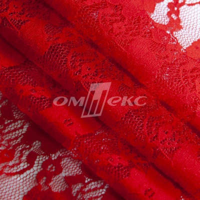 Кружевное полотно стрейч 15A61/RED, 100 гр/м2, шир.150см - купить в Владивостоке. Цена 1 580.95 руб.