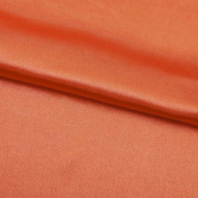 Поли креп-сатин 18-1445, 120 гр/м2, шир.150см, цвет оранжевый - купить в Владивостоке. Цена 155.57 руб.