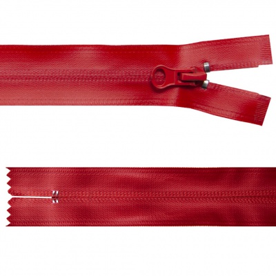 Молния водонепроницаемая PVC Т-7, 20 см, неразъемная, цвет (820)-красный - купить в Владивостоке. Цена: 21.56 руб.