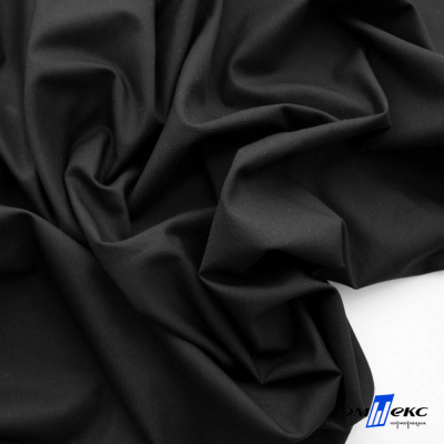 Ткань сорочечная Темза, 80%полиэстр 20%вискоза, 120 г/м2 ш.150 см, цв.черный - купить в Владивостоке. Цена 269.93 руб.