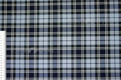Ткань костюмная клетка Т7274 2004, 220 гр/м2, шир.150см, цвет т.синий/гол/бел - купить в Владивостоке. Цена 