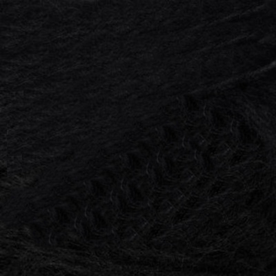 Пряжа "Астория", 35% шерсть, 65% хлопок, 50гр, 180м, цв.003-черный - купить в Владивостоке. Цена: 76.69 руб.