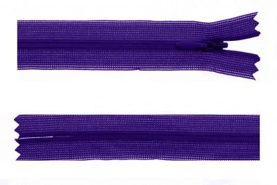 Молния потайная Т3 866, 50 см, капрон, цвет фиолетовый - купить в Владивостоке. Цена: 8.62 руб.