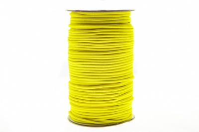 0370-1301-Шнур эластичный 3 мм, (уп.100+/-1м), цв.110 - желтый - купить в Владивостоке. Цена: 464.31 руб.