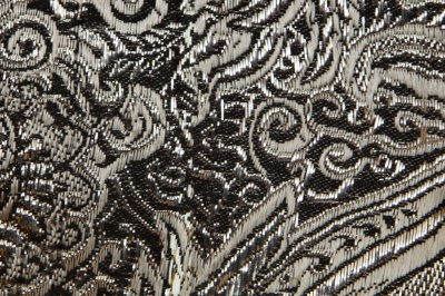 Ткань костюмная жаккард №11, 140 гр/м2, шир.150см, цвет тем.серебро - купить в Владивостоке. Цена 383.29 руб.